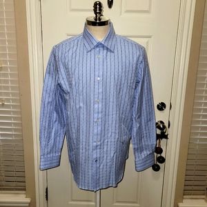 Mens Robert Graham button down dress shirt size 43-17 = Large